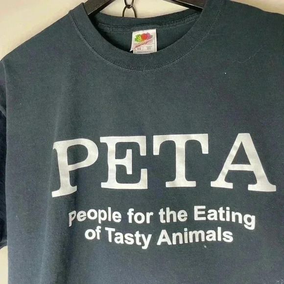 Vintage PETA  Hunting Humour T-shirt - Picture 5 of 7